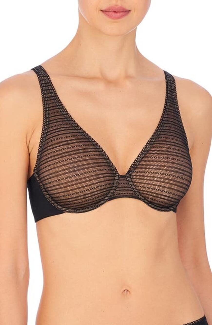 Natori Revive Full Fit Sheer Mesh Underwire Bra Black/Buff 40DD